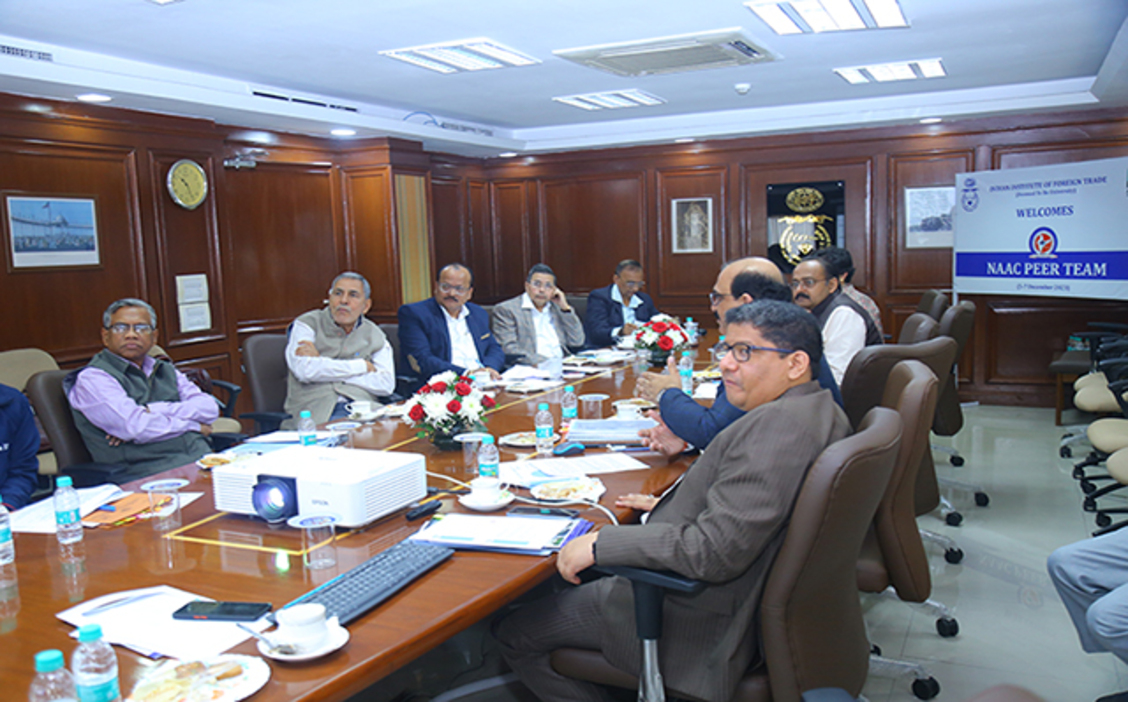 NAAC team visits Indian Institute of Foreign Trade